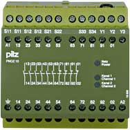 PNOZ 10 110-120VAC 6n/o 4n/c安全继电器